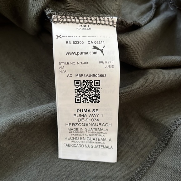 NWT Puma Forest Camo Cat Tee Size XL - Picture 8 of 11